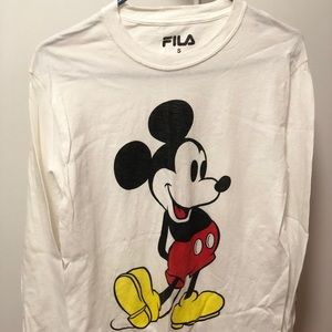 Fila Mickey Mouse vintage long sleeve T-shirt